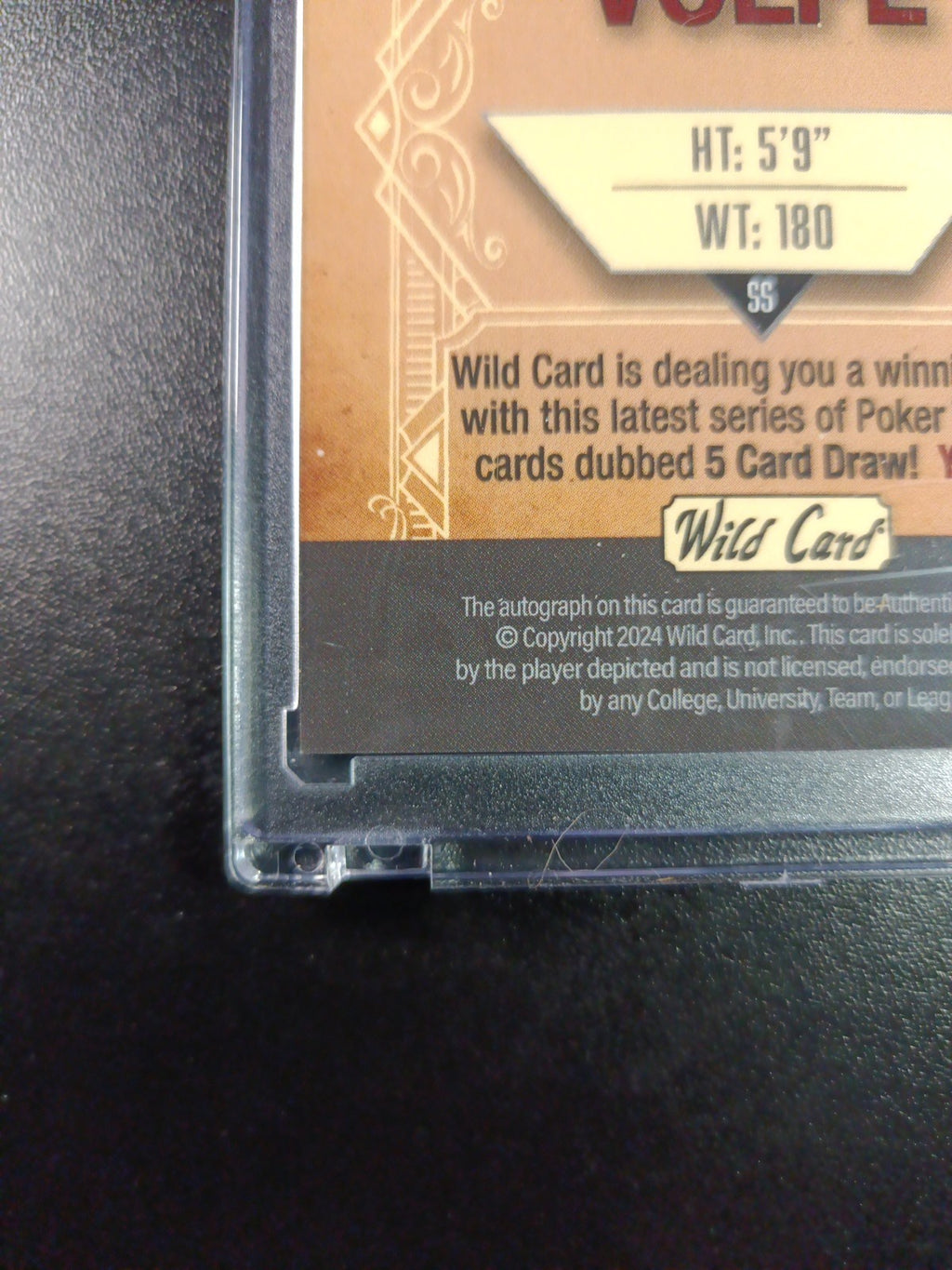 # 2/2 Autograph Anthony Volpe Holo Foil Blue Rookie Baseball Wild Card  MLB