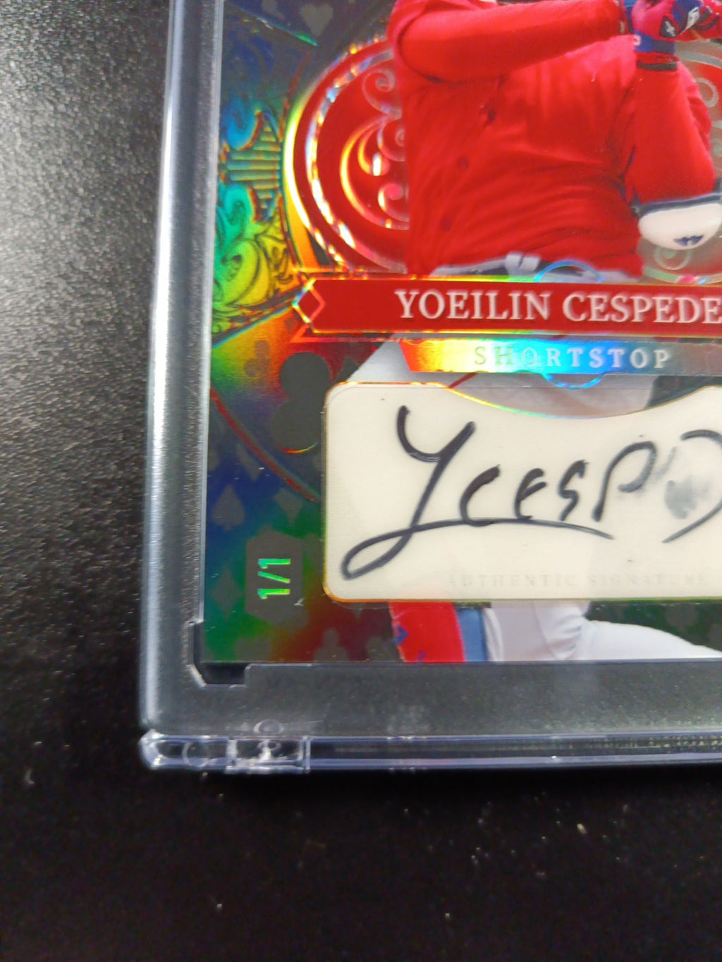 Yoeilin Cesperes # 1/1  Autograph Rare Rookie MLB Baseball Card Refractor 