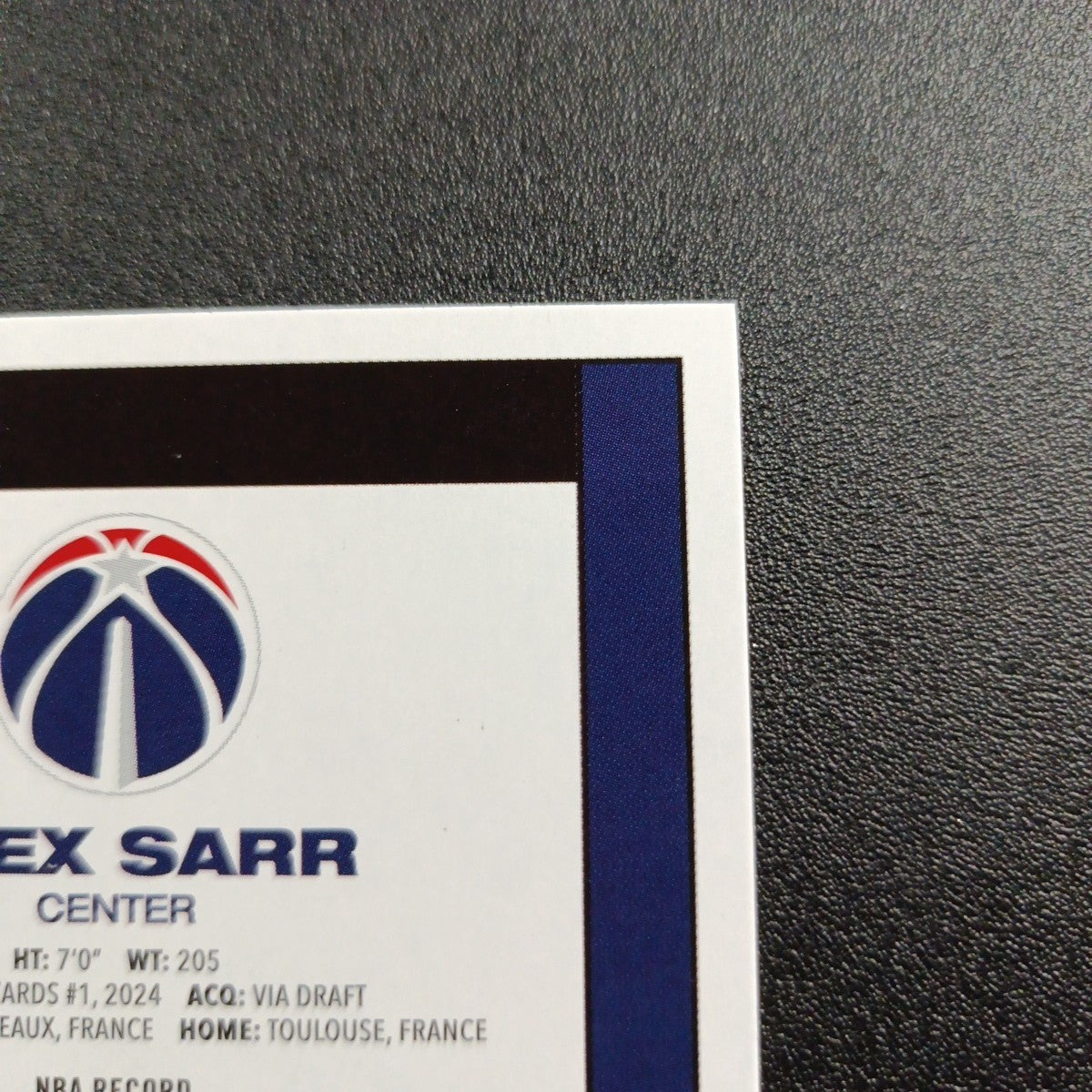 2025-26 Topps Basketball Card Alex Sarr Silver Foil 45th Anniversary