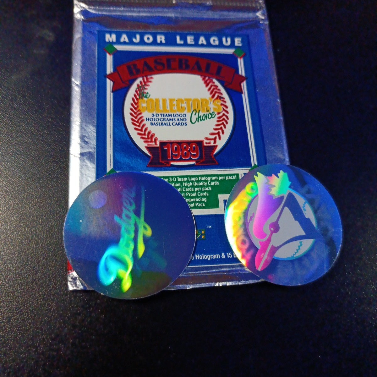 Dodgers & Blue Jays World Series 1989 Upper Deck Hologram Stickers & Foil Pack