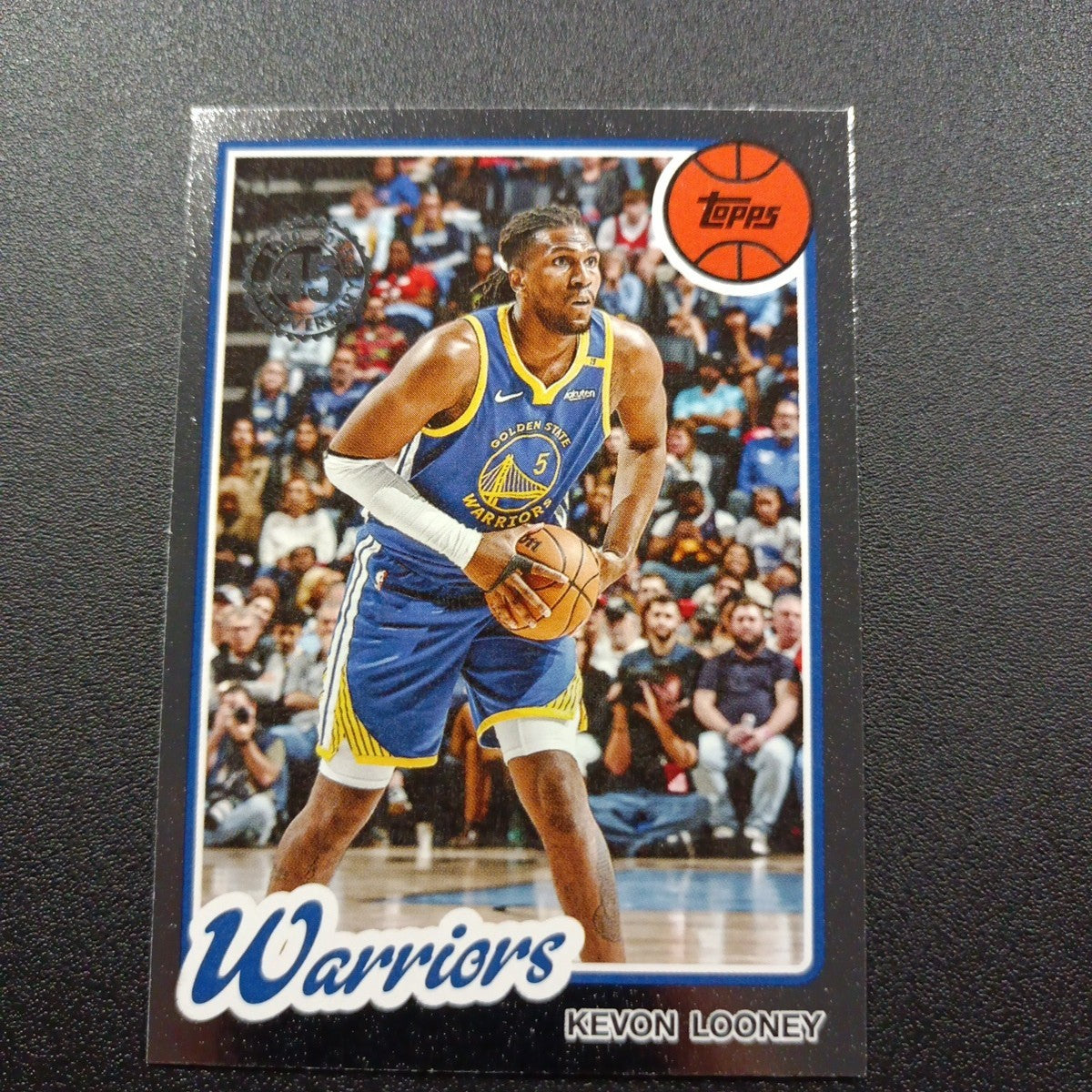 2025-26 Topps Basketball Card Kevon Looney Silver Foil 45th Anniversary