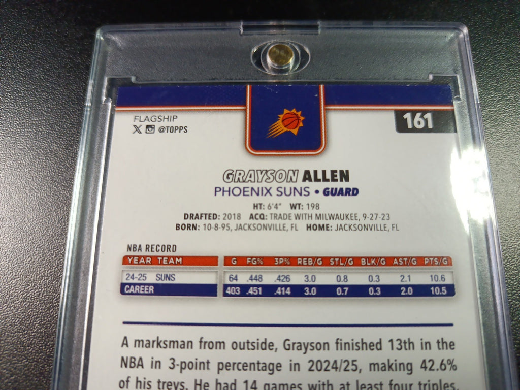 /99 Grayson Allen Season Tip Off Green Logofractor Card 2025-26 Topps Basketball