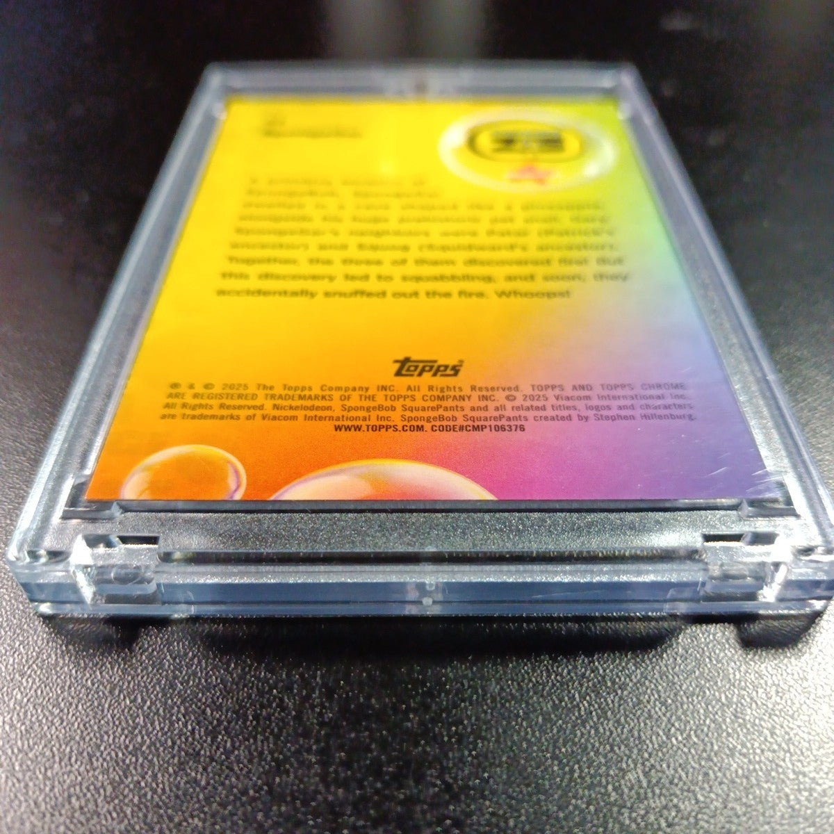 SpongeBob 11/199 SpongeGar LOW NUMBER Aqua Lava Refractor Card Topps Chrome /199