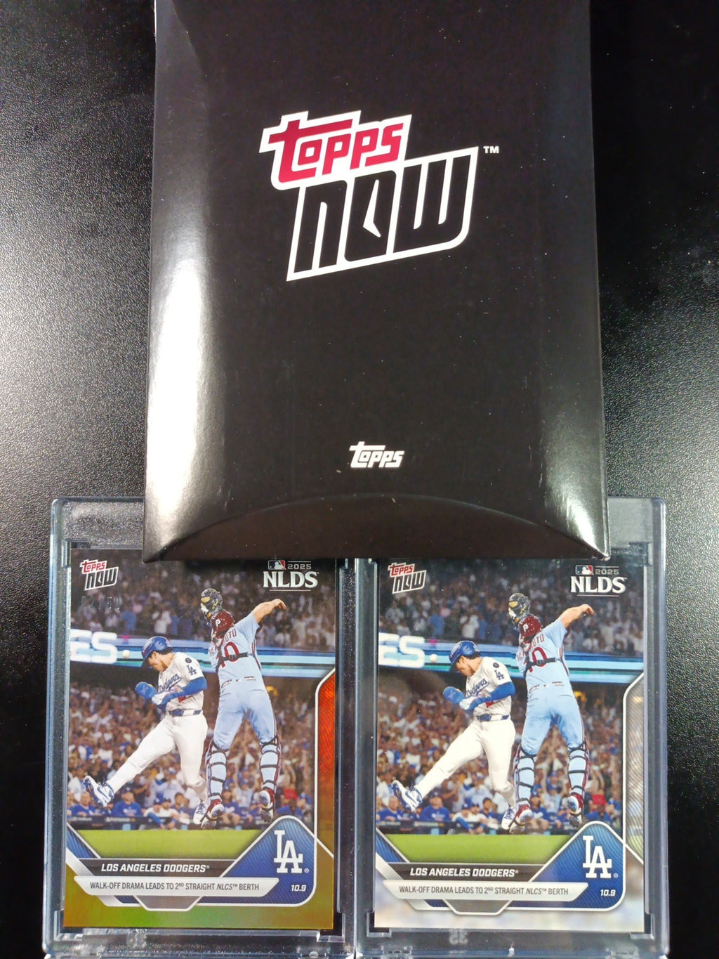 4/50 Gold Foil Topps NOW 847 Dodgers To World Series Case Hit MLB Baseball Card