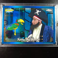 SpongeBob 63/150 Potty The Parrot Patchy The Pirate Blue Refractor Card /150