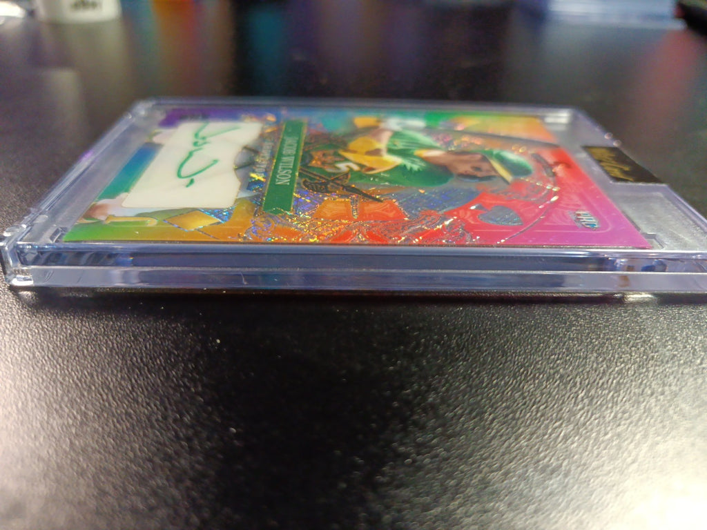 RARE # 1/1 Autograph Jacob Wilson Rainbow Prizm Rookie Baseball Wild Card /1