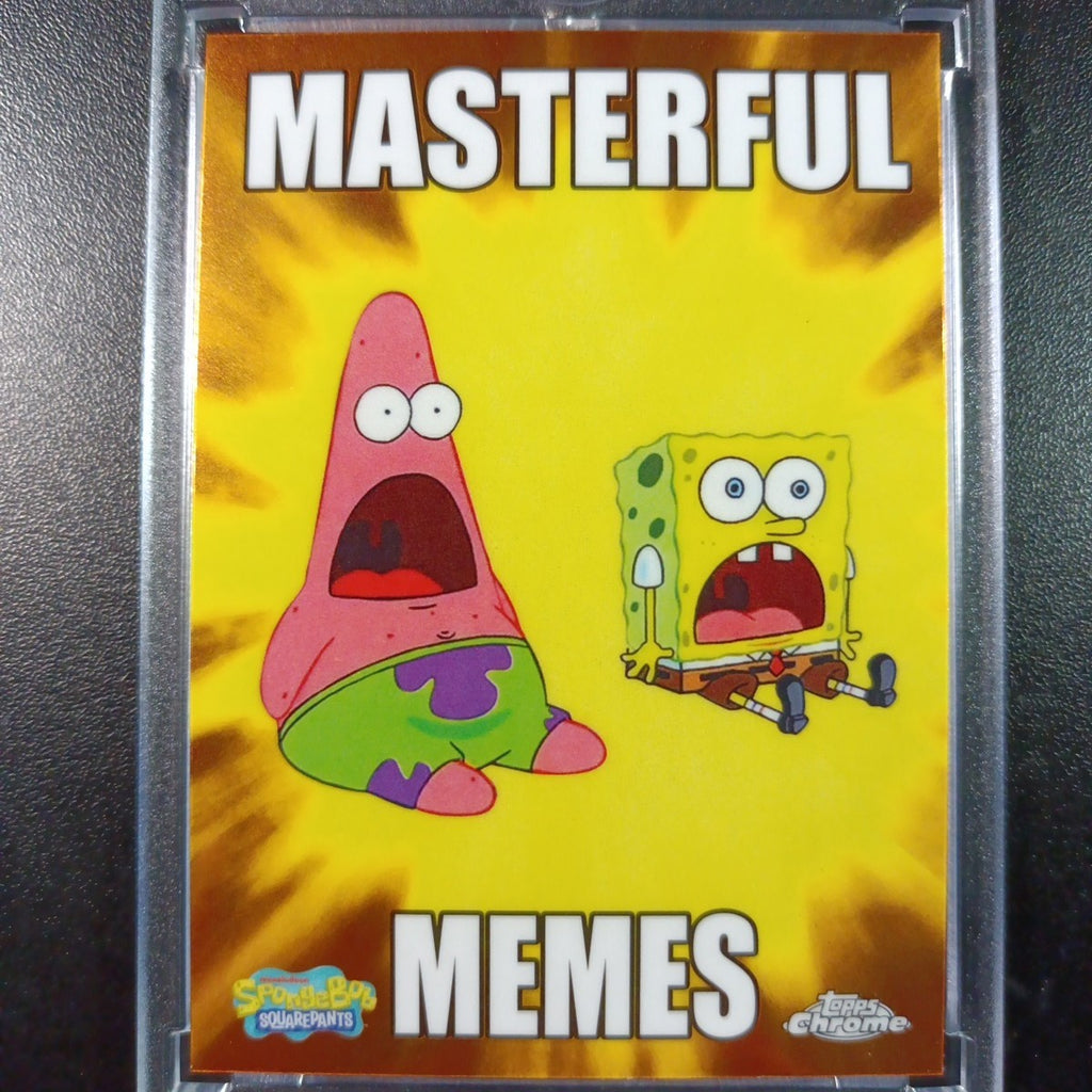 SpongeBob Masterful Memes Surprised Patrick & SpongeBob Card Topps Case Hit MM-7