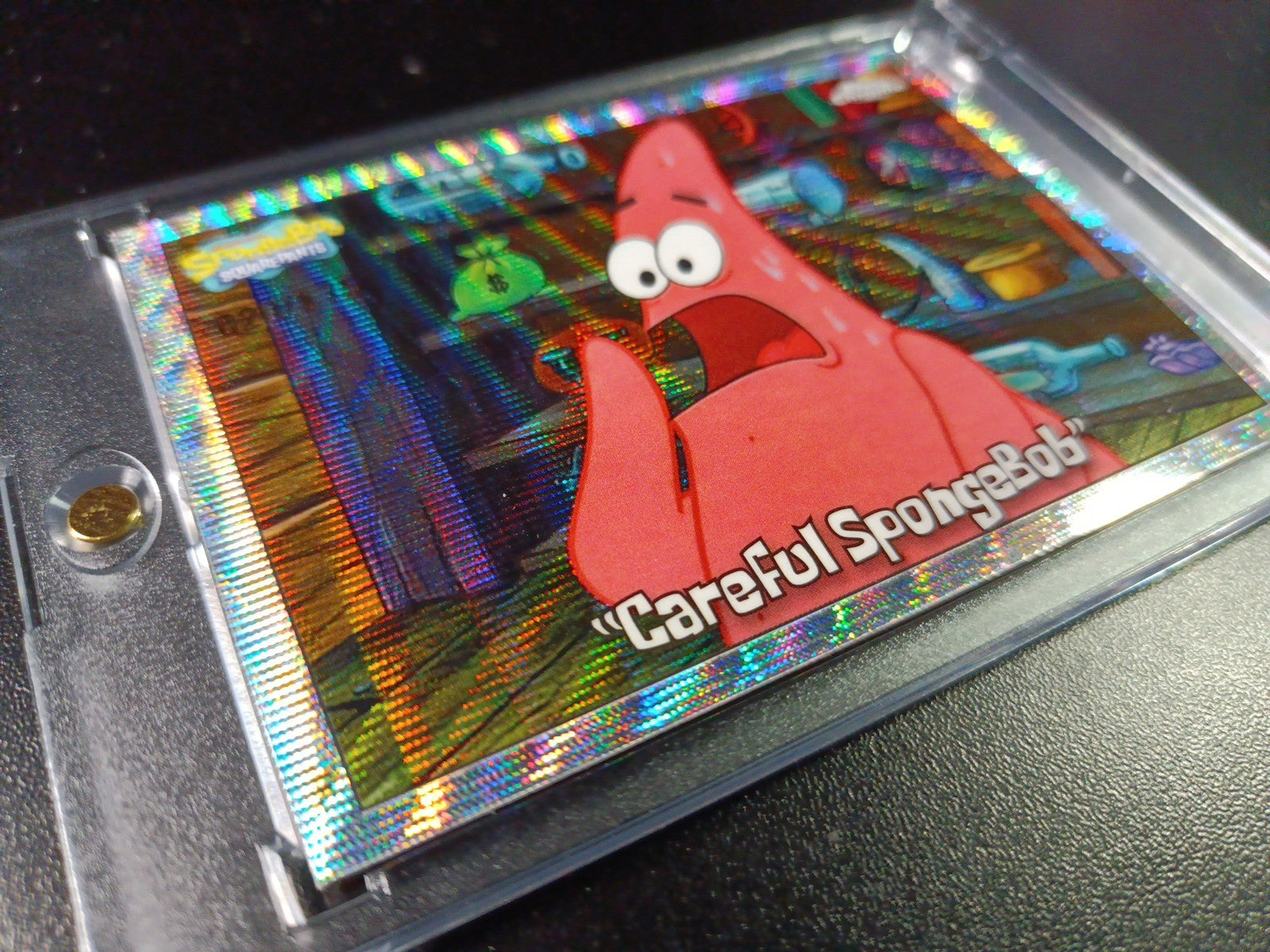 SpongeBob # 20/175 Silver Wave Refractor Patrick Careful SpongeBob Card /175