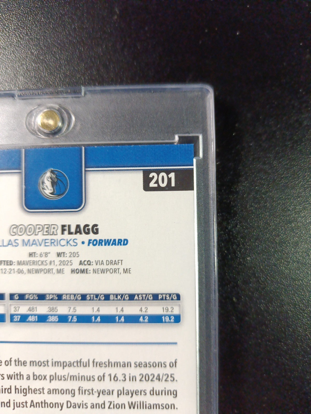 Cooper Flagg Rookie Season Tip Off Foil Card 2025-26 Topps Basketball Card