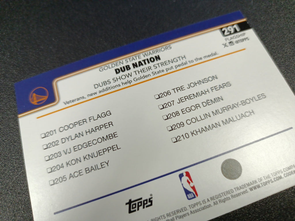 # /150 Topps Basketball 2025-26 Stephen Curry Dub Nation Blue Speck Prizm Dubs