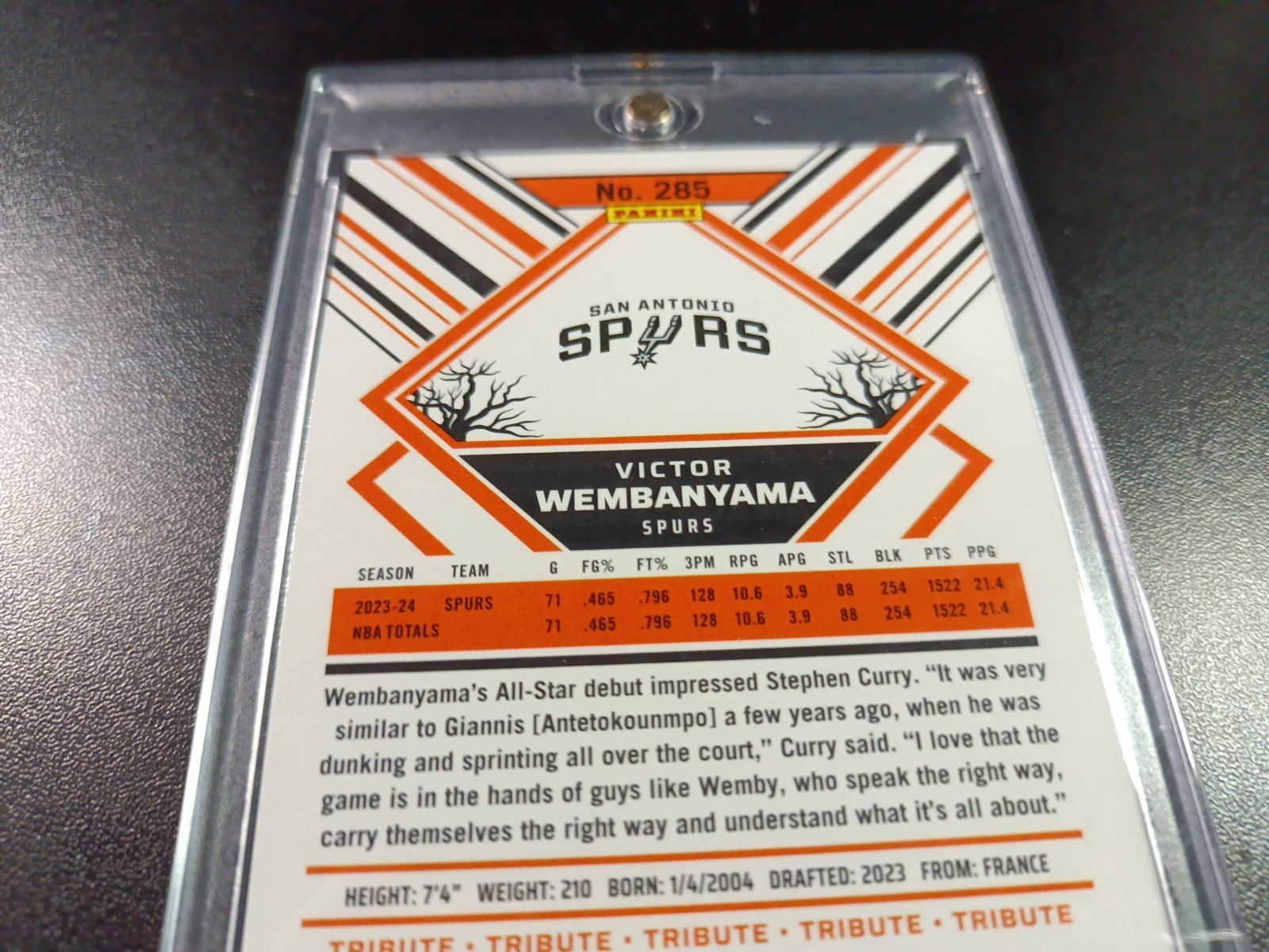 Spider Web Holo Wembanyama NBA Haunted Hoops 2024-25 Basketball Card Spurs Prizm