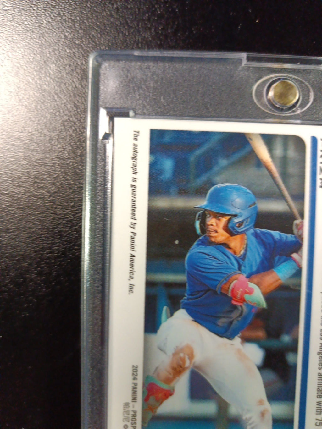 # /125 Blue Prizm Autograph Kendall George Dodgers Rookie Prospect Baseball Card