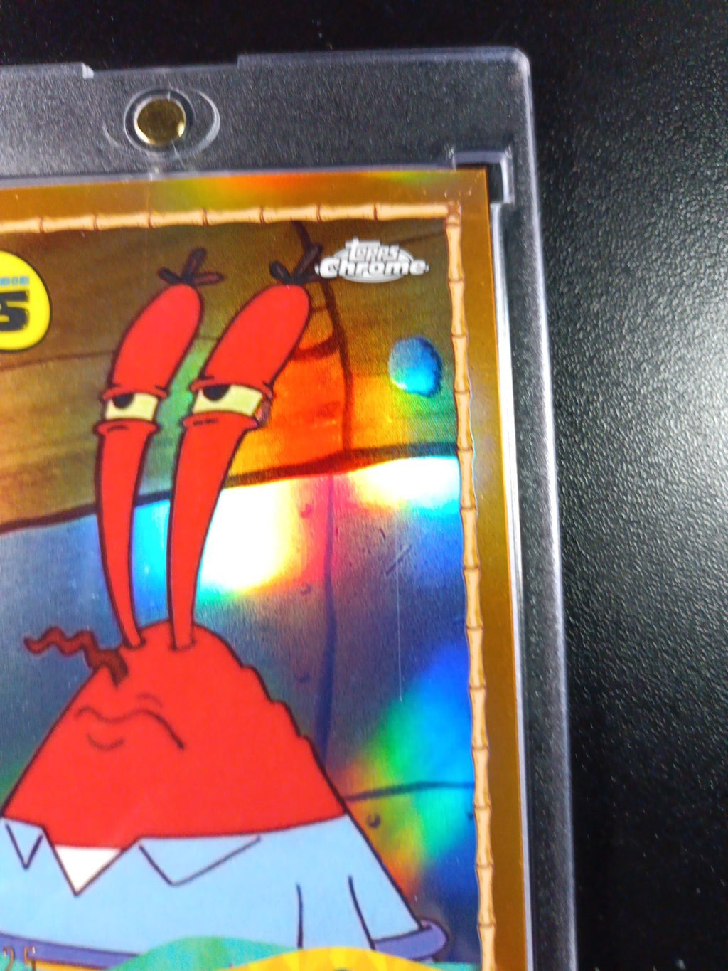 SpongeBob # /25 Mr. Krabs A Smelly Smell Orange Refractor Card Topps Case Hit