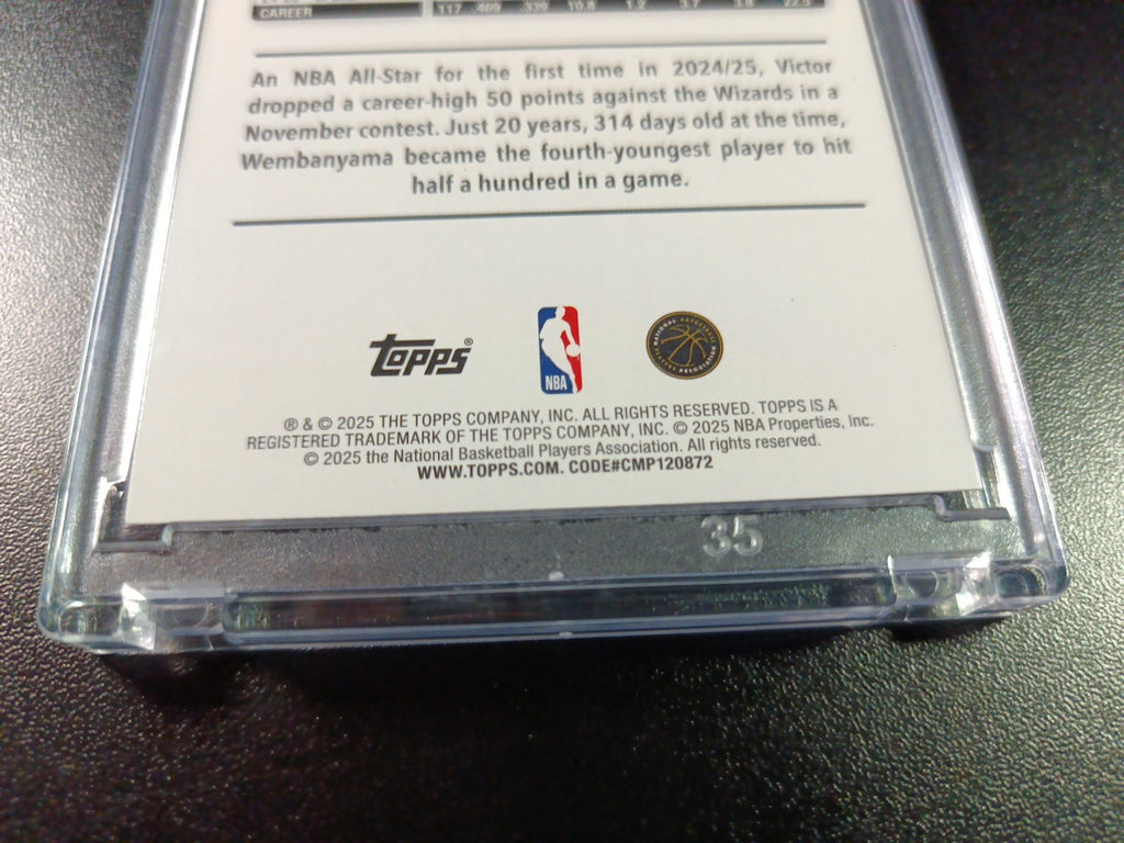 Victor Wembanyama Season Tip Off Foil Card 2025-26 Topps Basketball Card