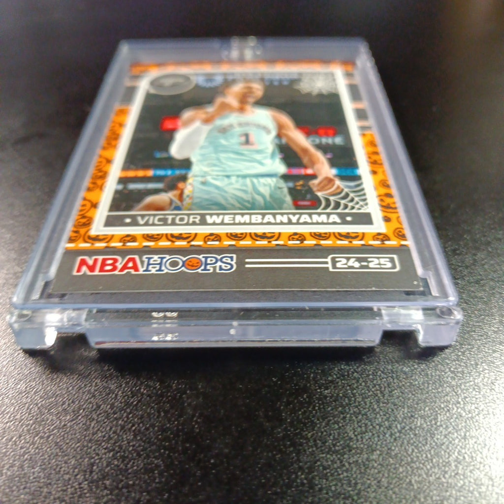 Orange Pumpkin Wembanyama Haunted Hoops Panini 2024-25 Basketball Card Spurs 