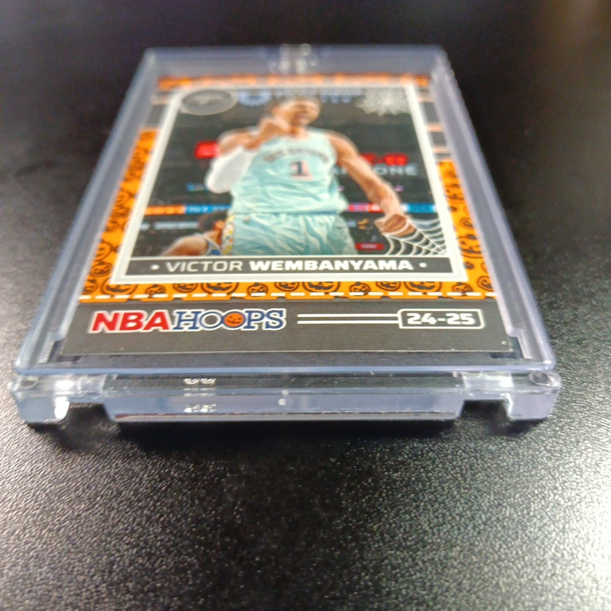 Orange Pumpkin Wembanyama Haunted Hoops Panini 2024-25 Basketball Card Spurs 