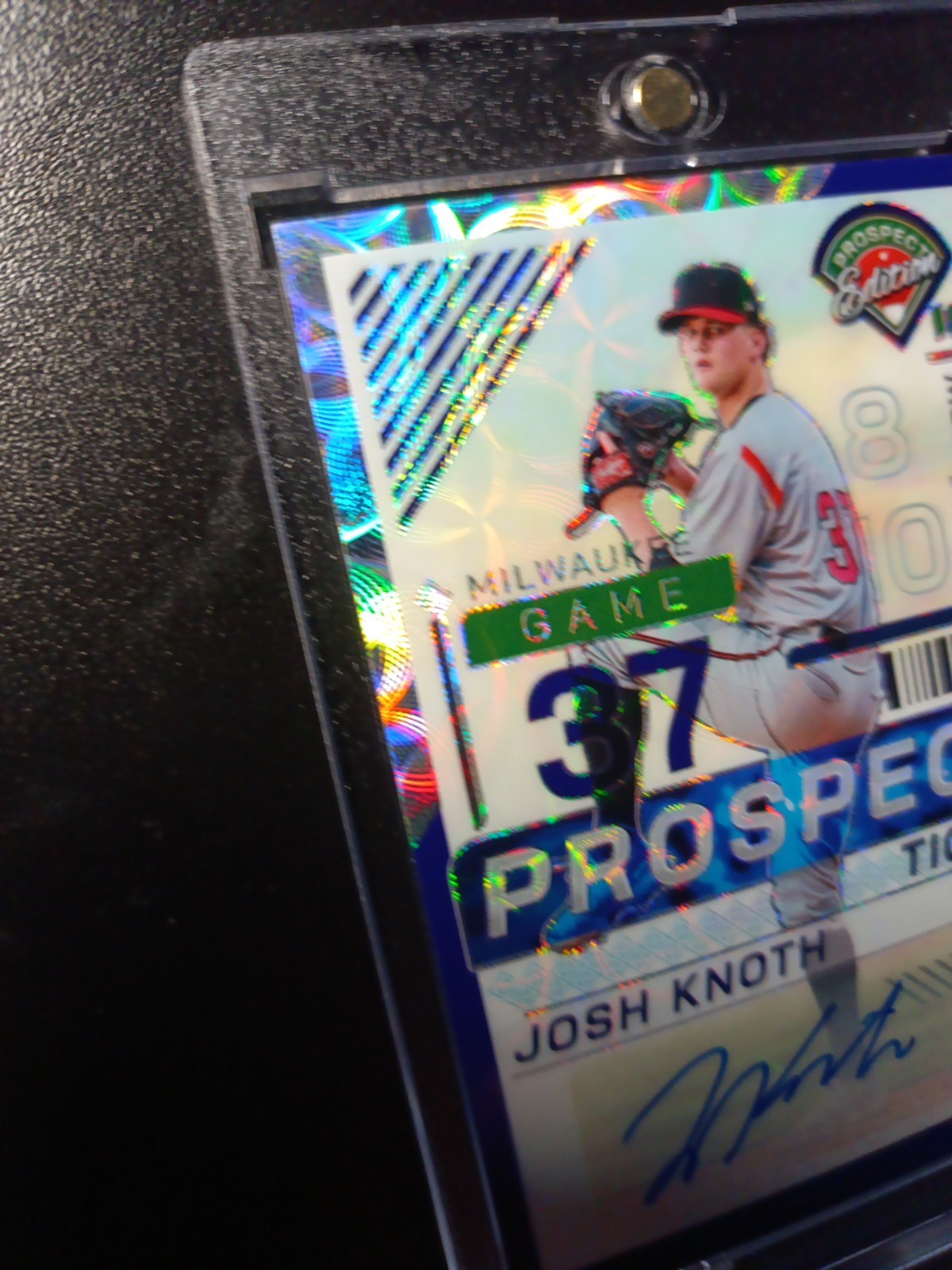 # /49 Prizm Autograph Josh Knoth Panini Prospect Rookie Baseball Card 2024