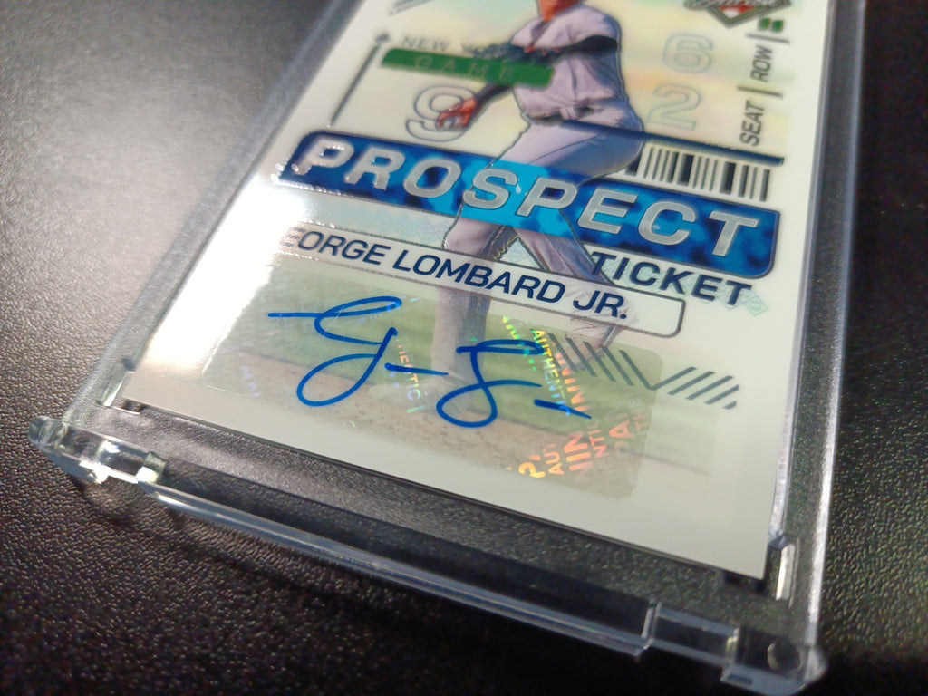 Yankees Rookie Autograph George Lombard Jr Prospect Glossy Baseball Card