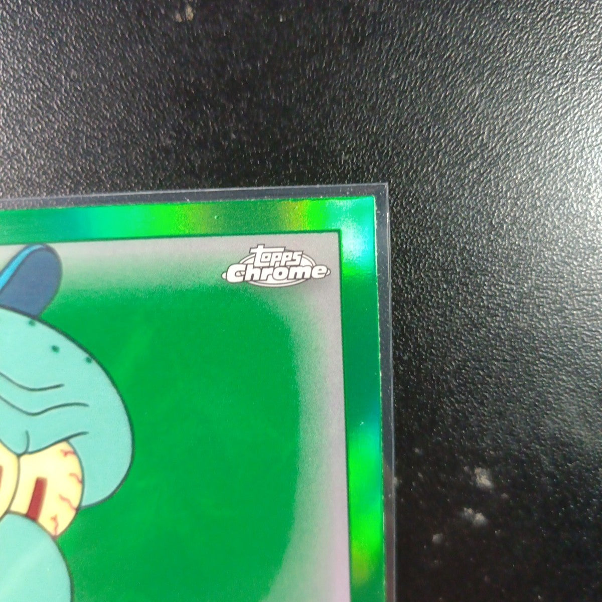 SpongeBob Squidward Green Kelp Refractor The Hash Slinging Hasher Card Topps