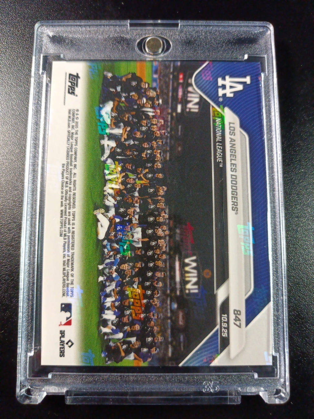 # /25 Orange Foil Topps NOW 847 Dodgers To World Series Case Hit Card Ohtani