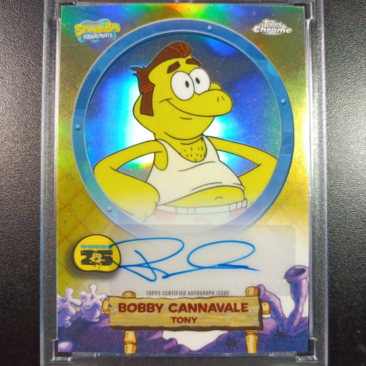 SpongeBob Refractor Autograph Tony Bobby Cannavale Card Topps Case Hit