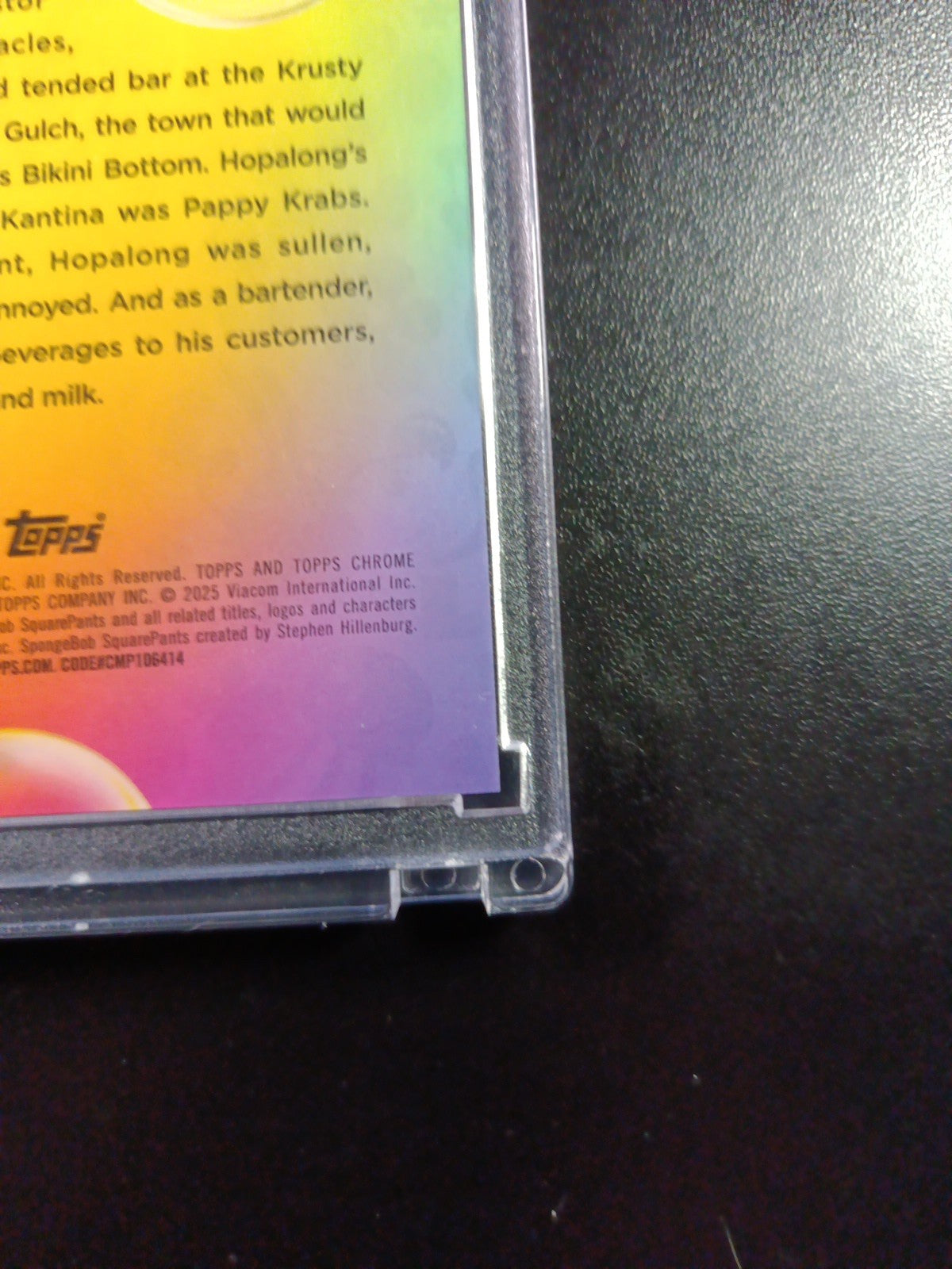 SpongeBob /25 Night Shift Manager Hopalong Squidward Cracked Ice Variant Card