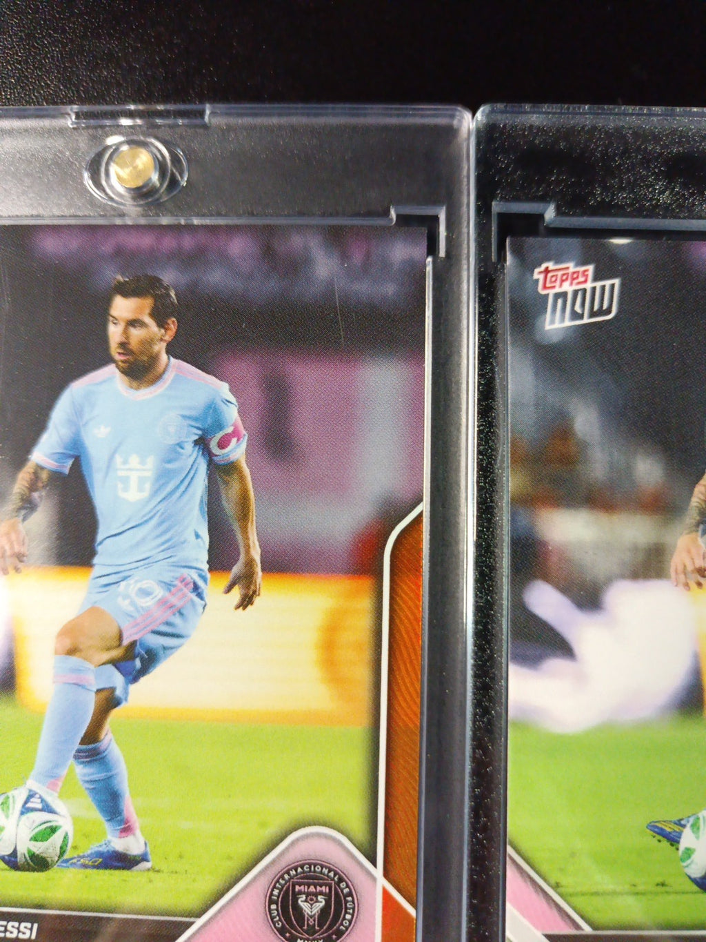 # /25 Lionel Messi Orange Foil Topps Now  Variant & Base Card 107 Soccer 2025