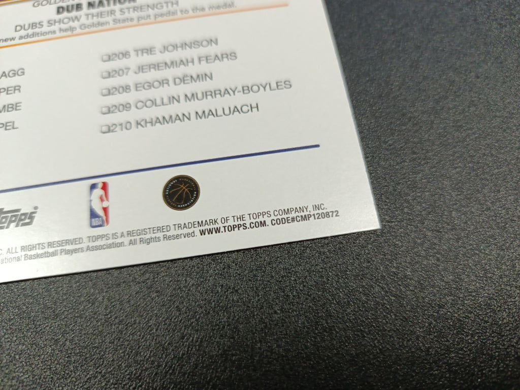 # /150 Topps Basketball 2025-26 Stephen Curry Dub Nation Blue Speck Prizm Dubs