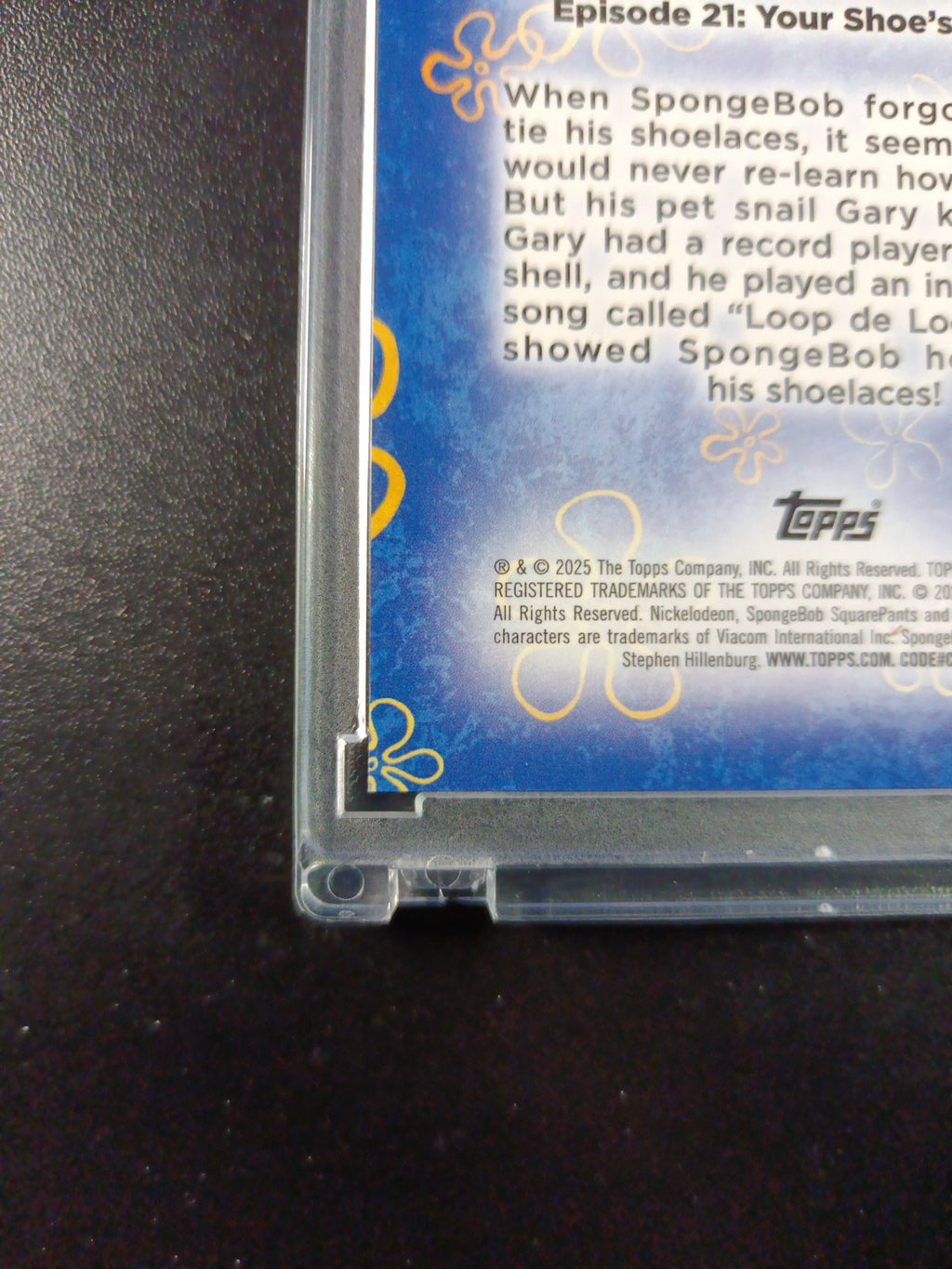 SpongeBob 3/50 Gold Refractor Loop De Loop Song Card Topps Chrome /50