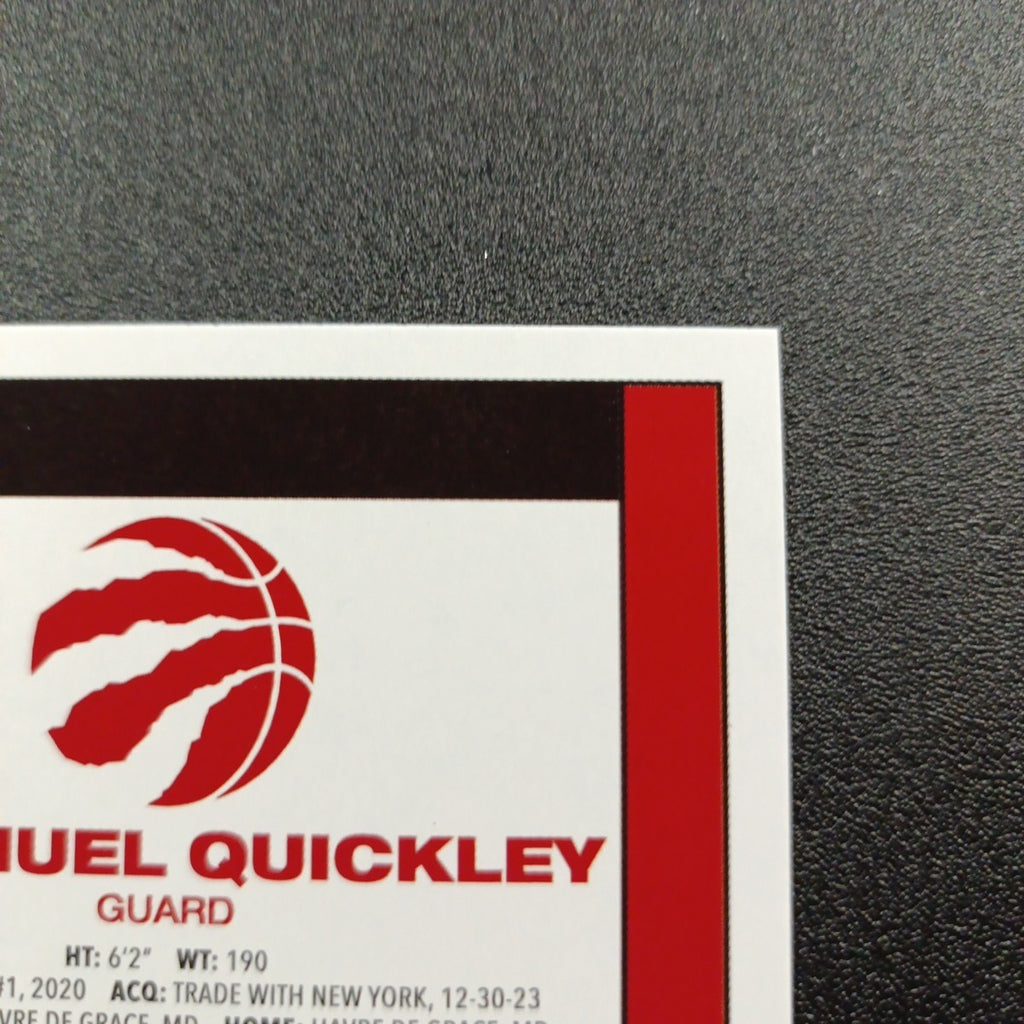 2025-26 Topps Basketball Card Immanuel Quickley Silver Foil 45th Anniversary