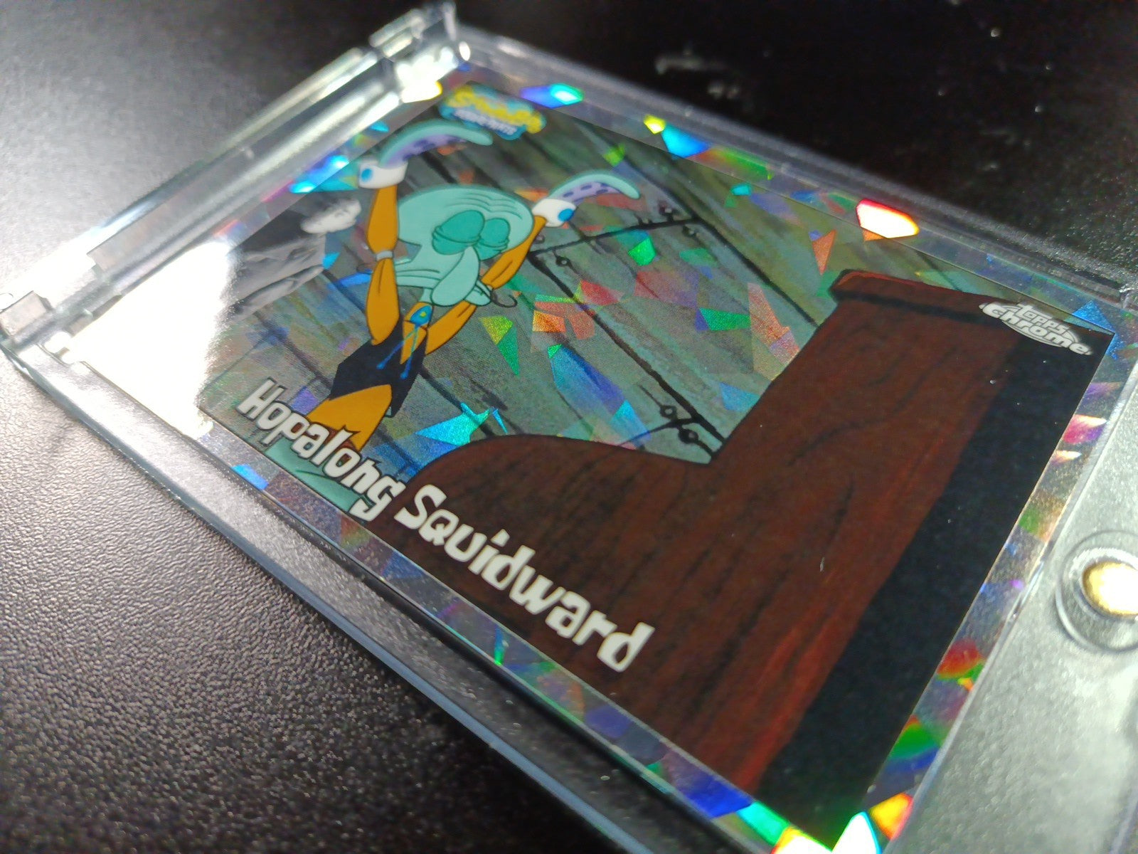 SpongeBob /25 Night Shift Manager Hopalong Squidward Cracked Ice Variant Card