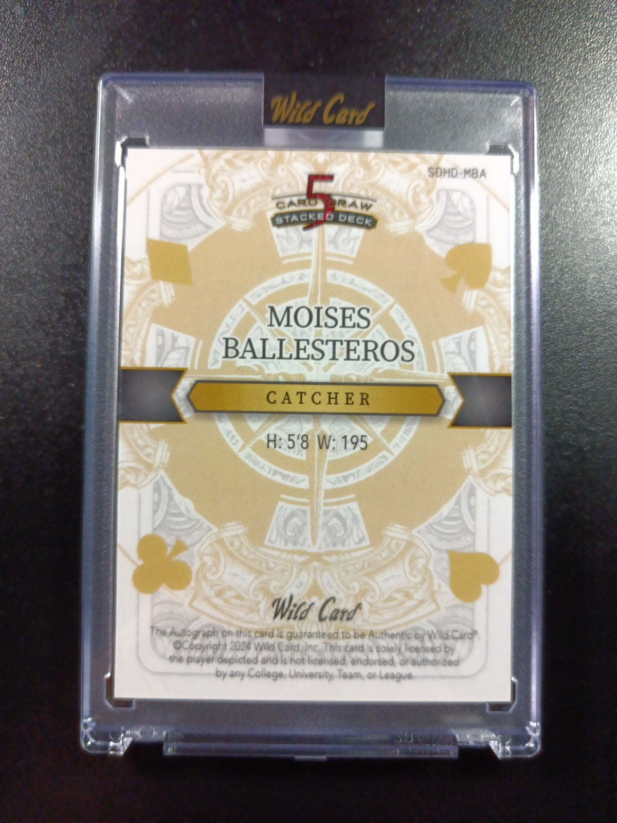 Moises Ballesteros #1/3 Autograph Rare Rookie MLB Baseball Card Wave Prizm