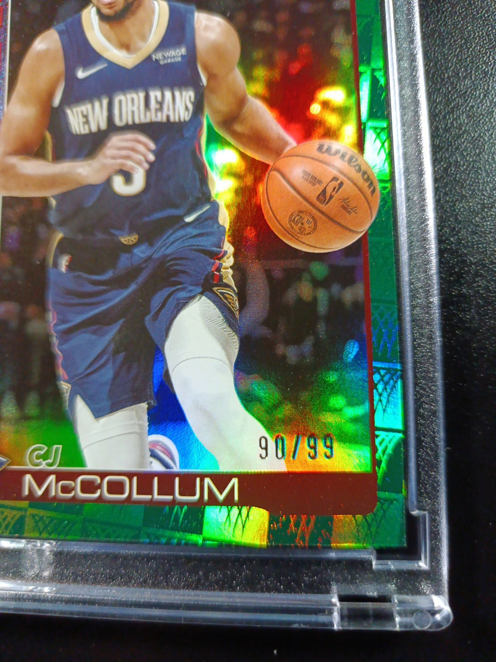 /99 Aj McCollum Season Tip Off Green Logofractor Card 2025-26 Topps Basketball