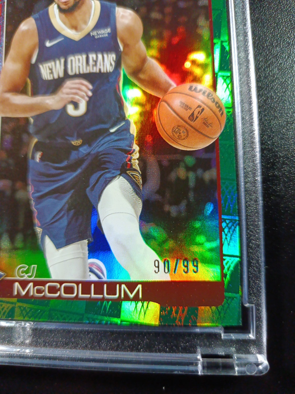 /99 Aj McCollum Season Tip Off Green Logofractor Card 2025-26 Topps Basketball