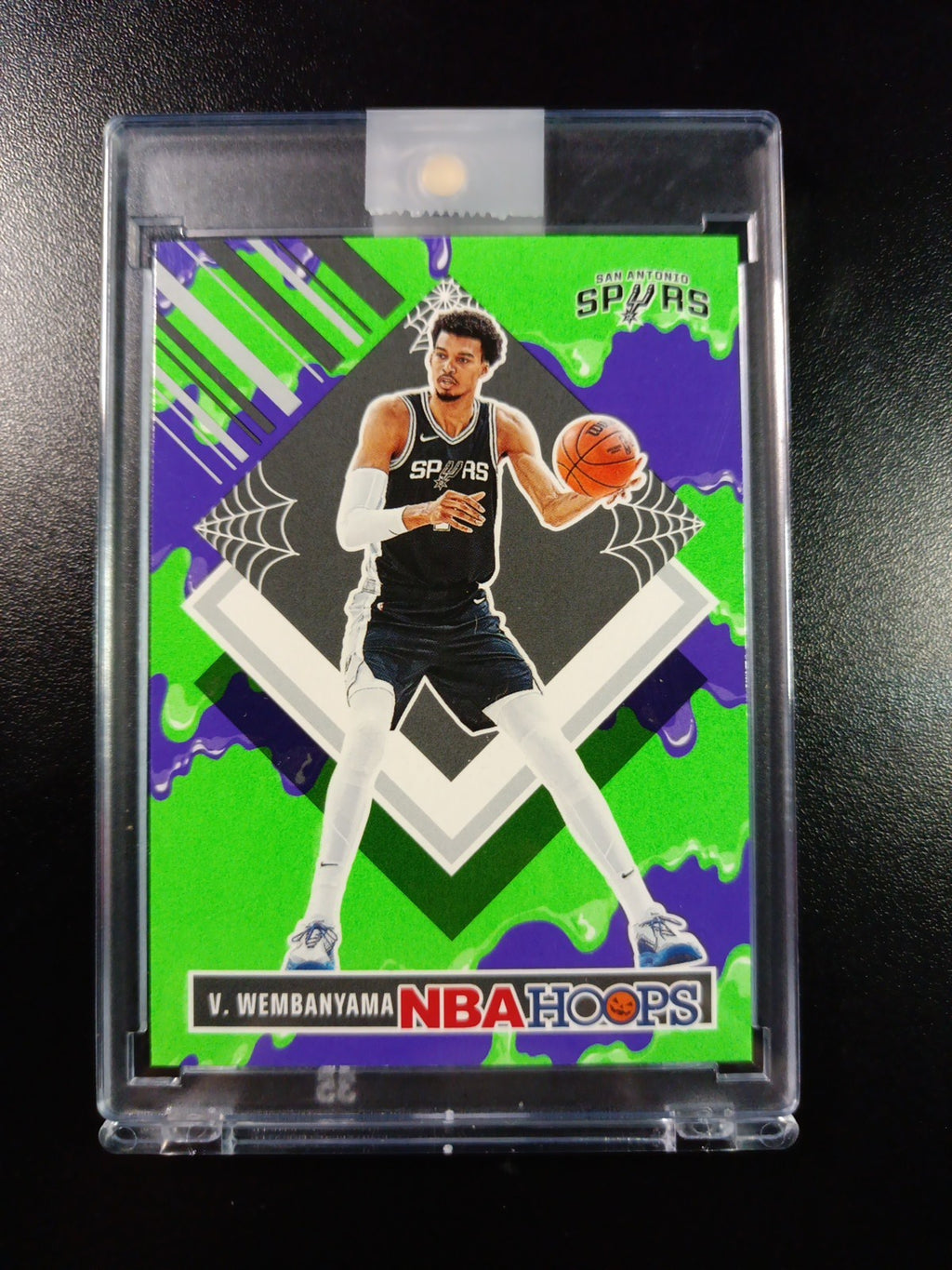 Green Slime Wembanyama NBA Haunted Hoops Panini 2024-25 Basketball Card Spurs 