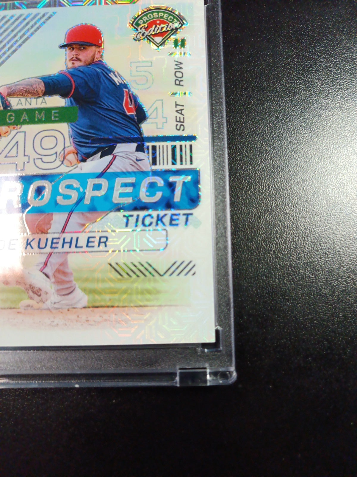 Cade Kuehler # /25 Rare Rookie Atlanta Mojo Prizm Baseball Card MLB