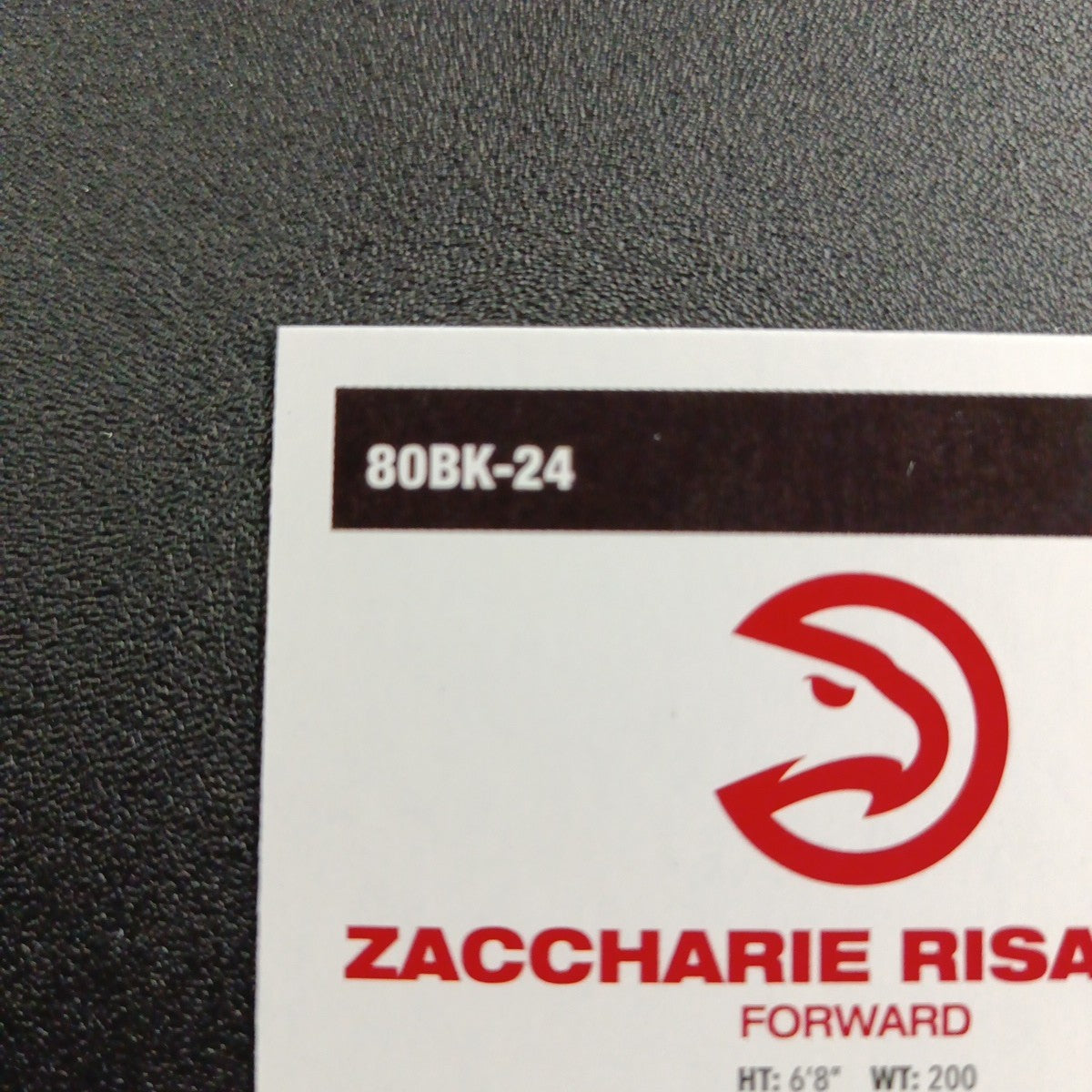 2025-26 Topps Basketball Card Zaccharie Risacher Silver Foil 45th Anniversary