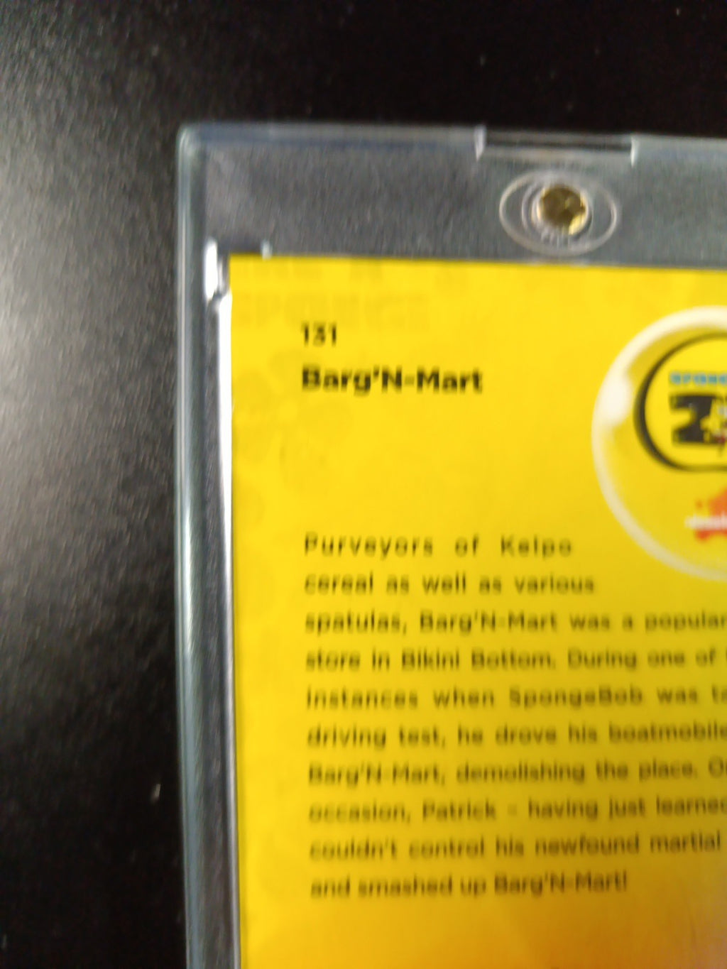 SpongeBob 124/199 Barg'N-Mart Shopping Aqua Lava Refractor Card Topps /199