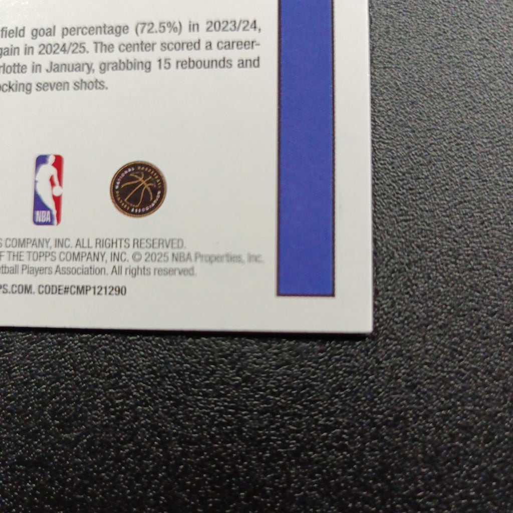 2025-26 Topps Basketball Card Daniel Gafford Silver Foil 45th Anniversary