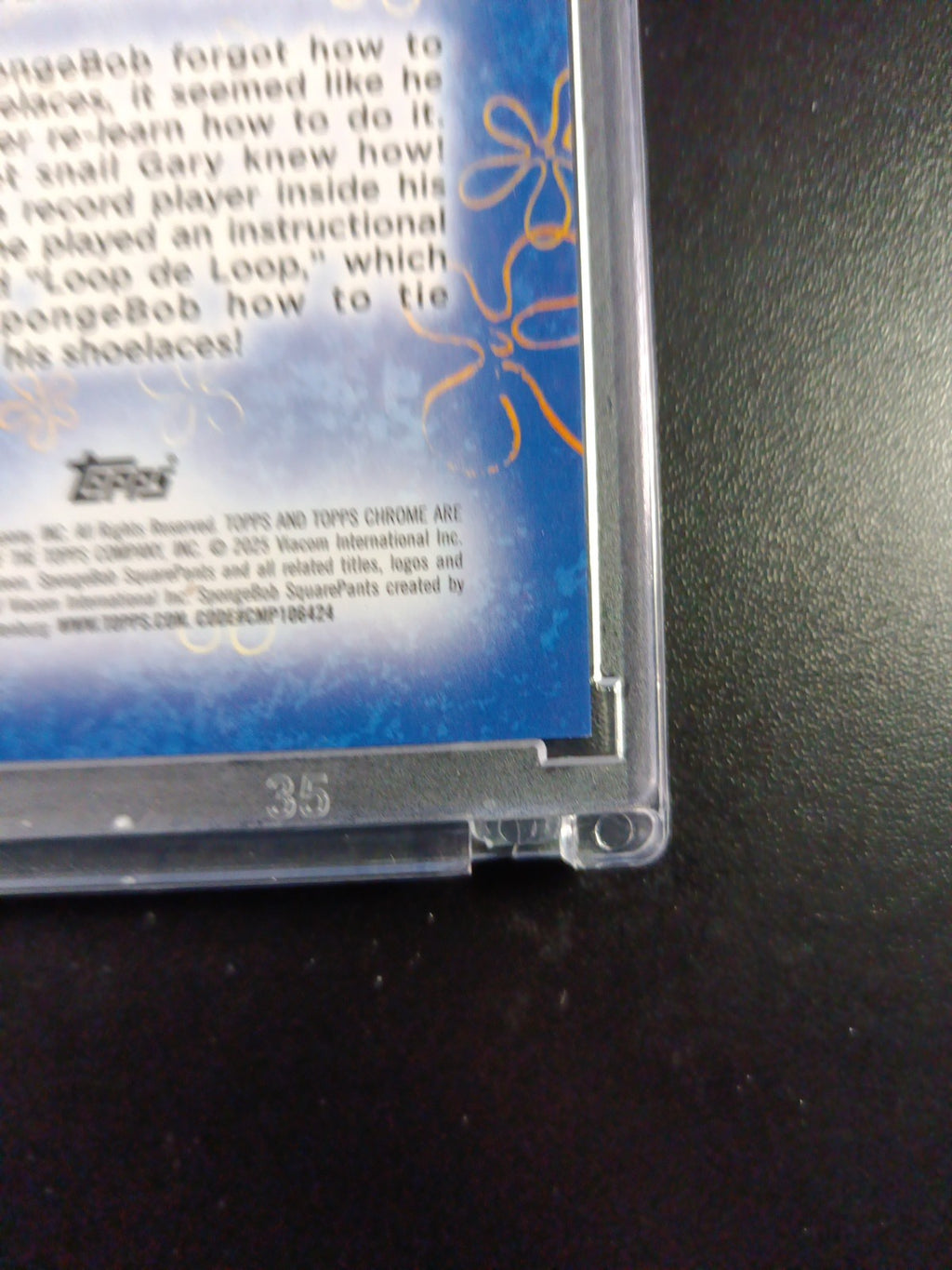 SpongeBob 3/50 Gold Refractor Loop De Loop Song Card Topps Chrome /50