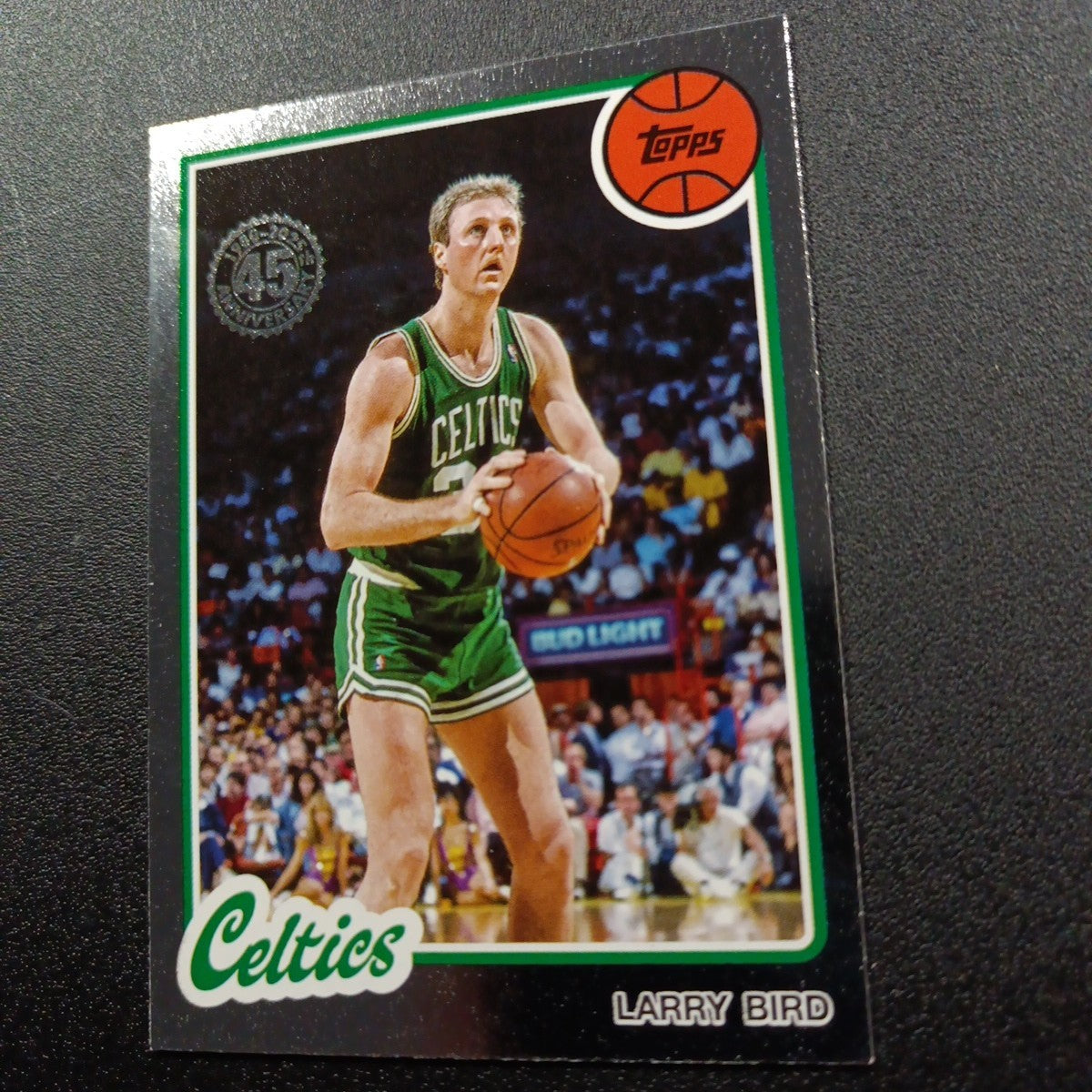 2025-26 Topps Basketball Card Larry Bird Silver Foil 45th Anniversary