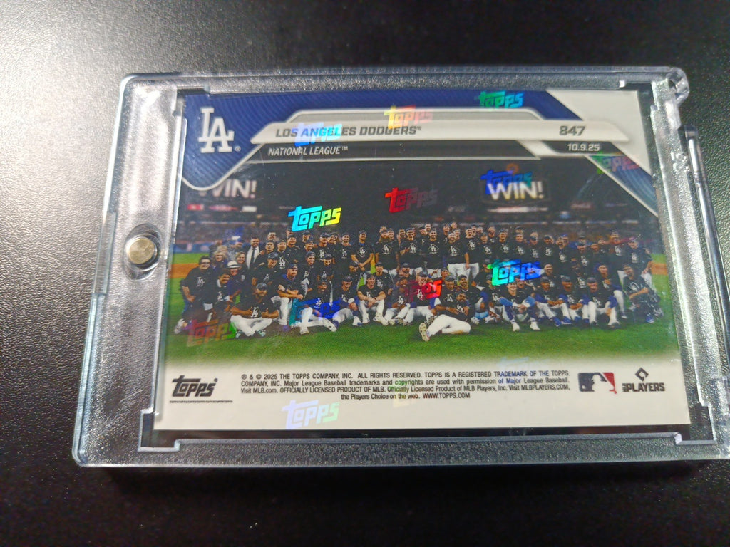 4/50 Gold Foil Topps NOW 847 Dodgers To World Series Case Hit MLB Baseball Card