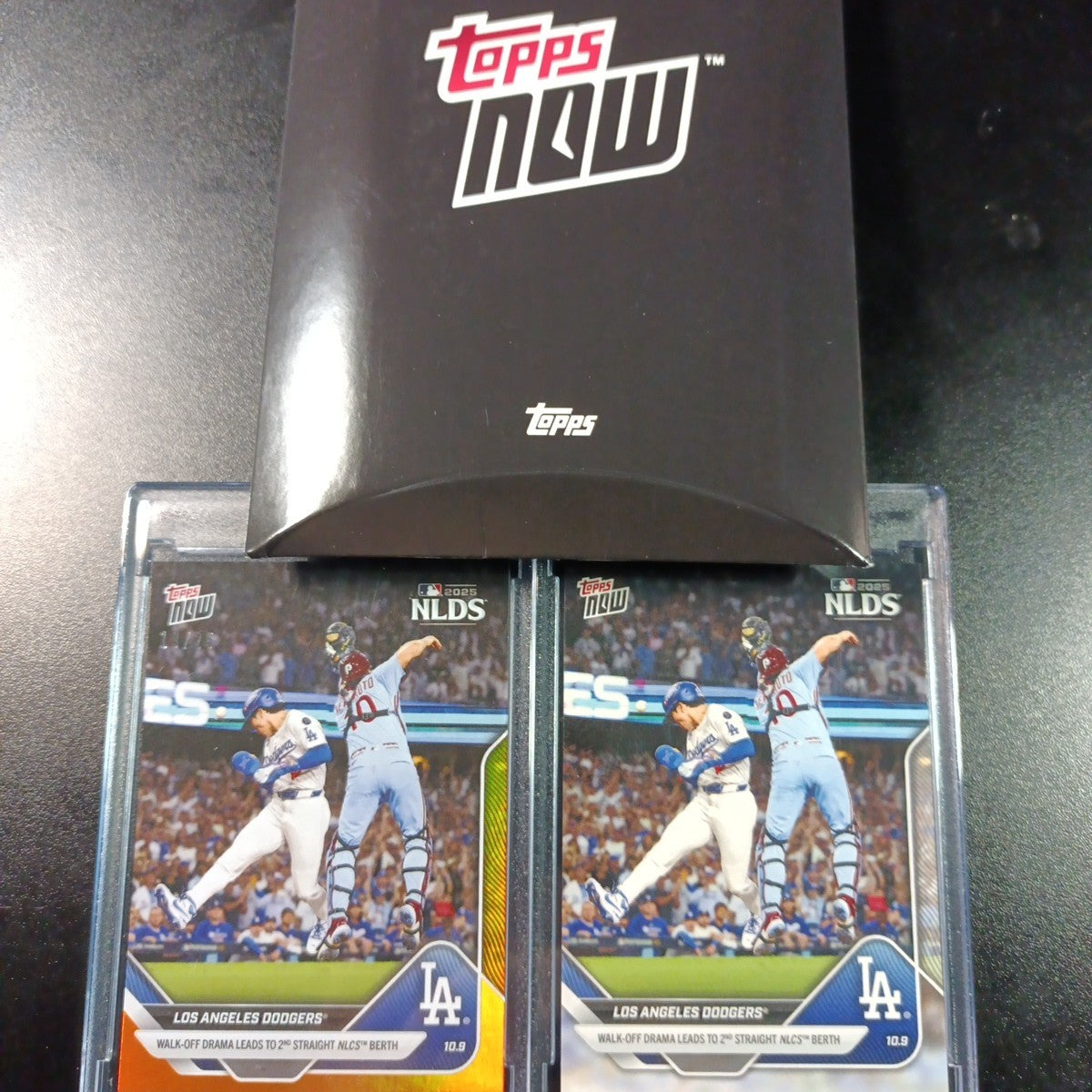 # /25 Orange Foil Topps NOW 847 Dodgers To World Series Case Hit Card Ohtani