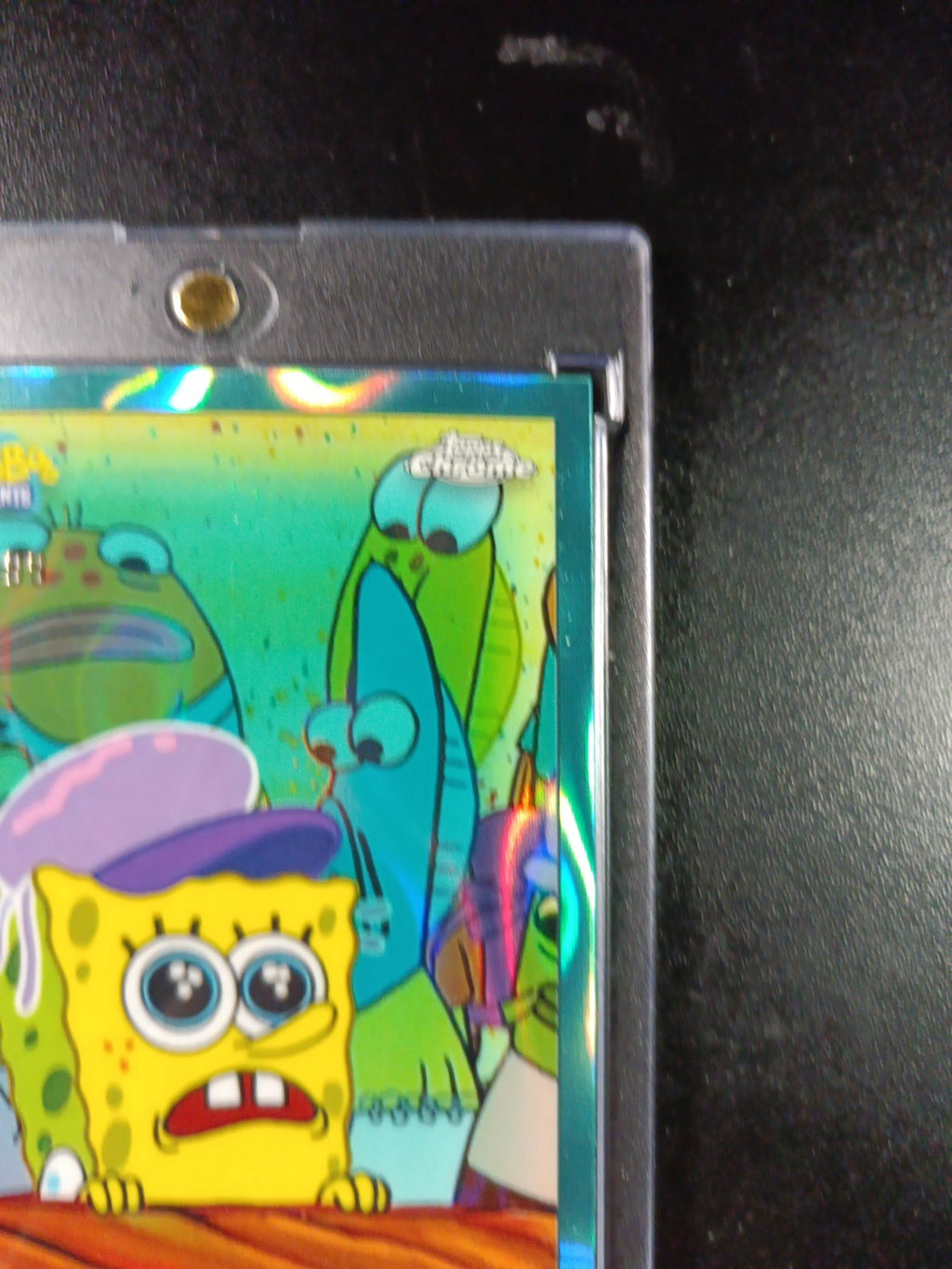 SpongeBob 178/199 Hi Kevin Jellyfish Hat Aqua Lava Refractor Card Topps /199