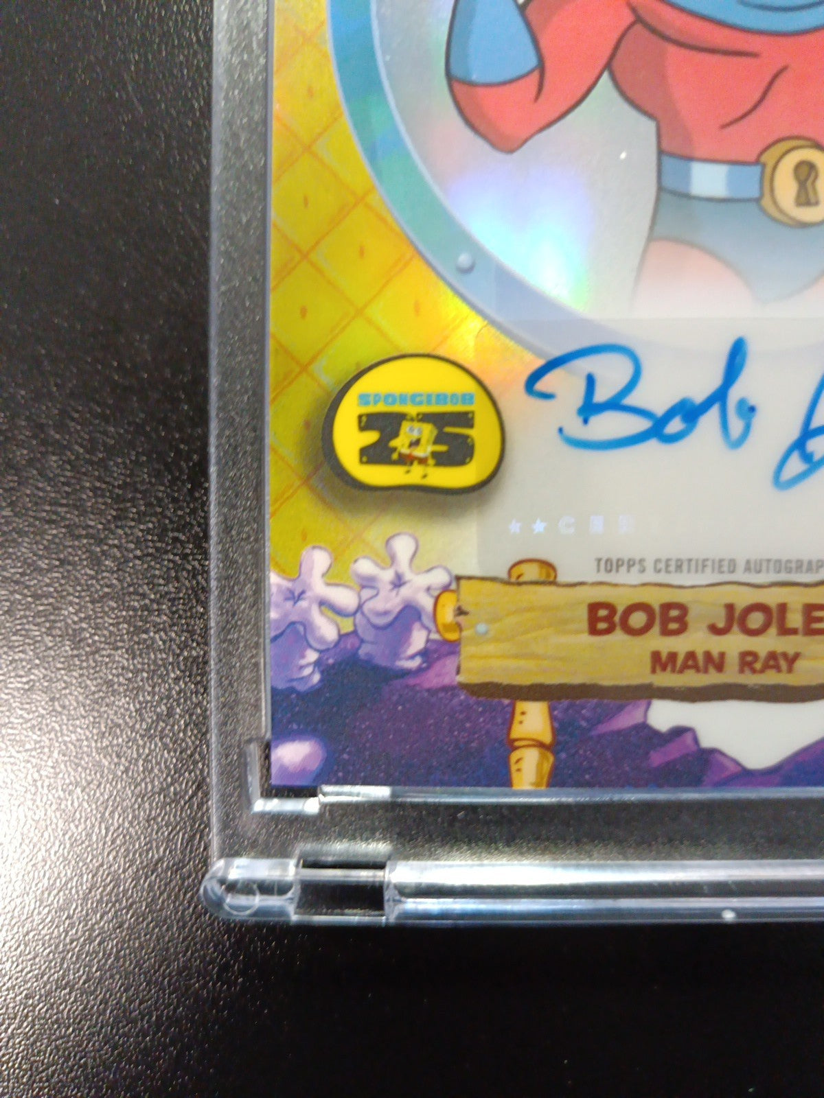 SpongeBob Autograph Man Ray Bob Joles Topps Chrome 2025 Refractor Card