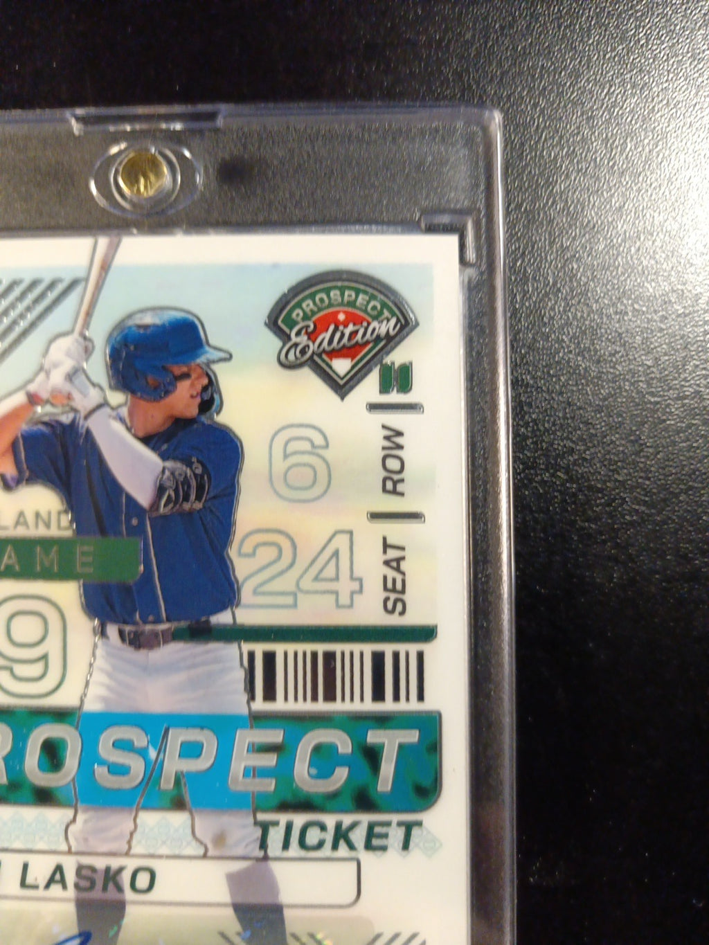 Autograph Ryan Lasko Athletics Rookie Baseball Card Panini Prospects 2024