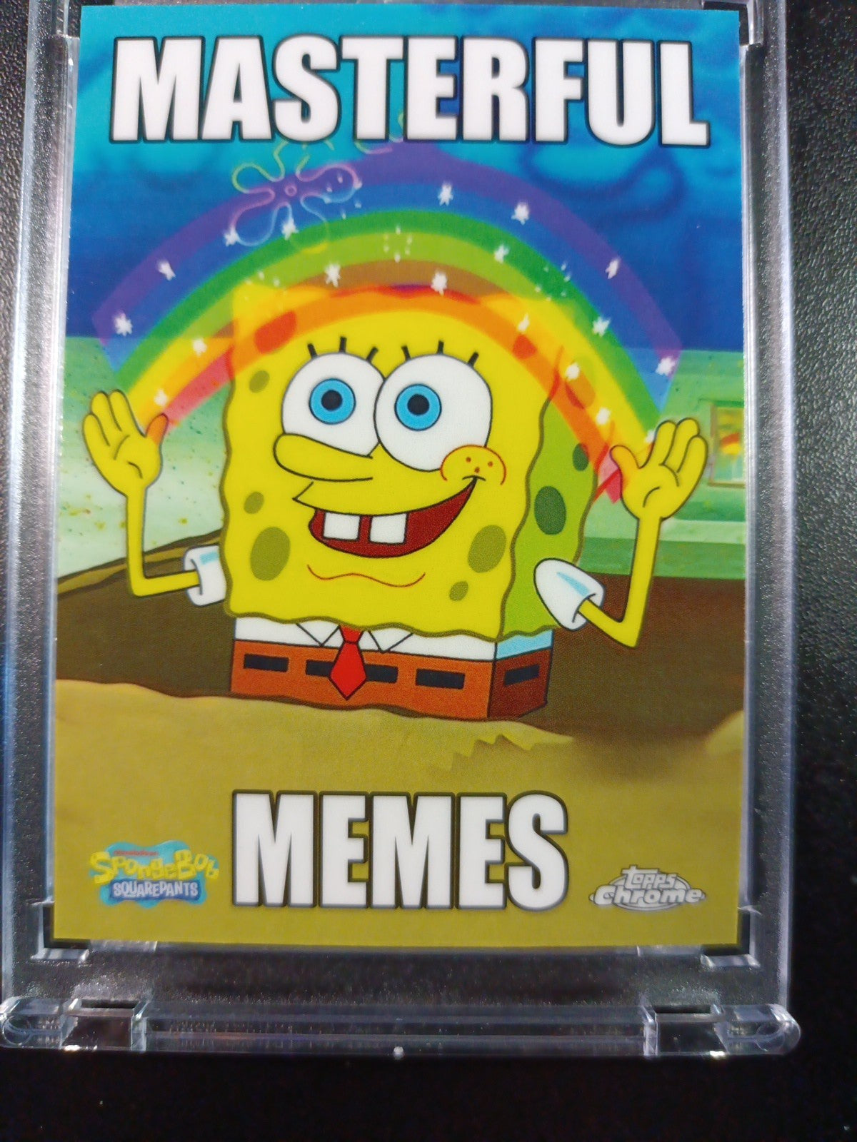 SpongeBob Masterful Memes Imaginaaation pongeBob Card Topps Case Hit MM-4