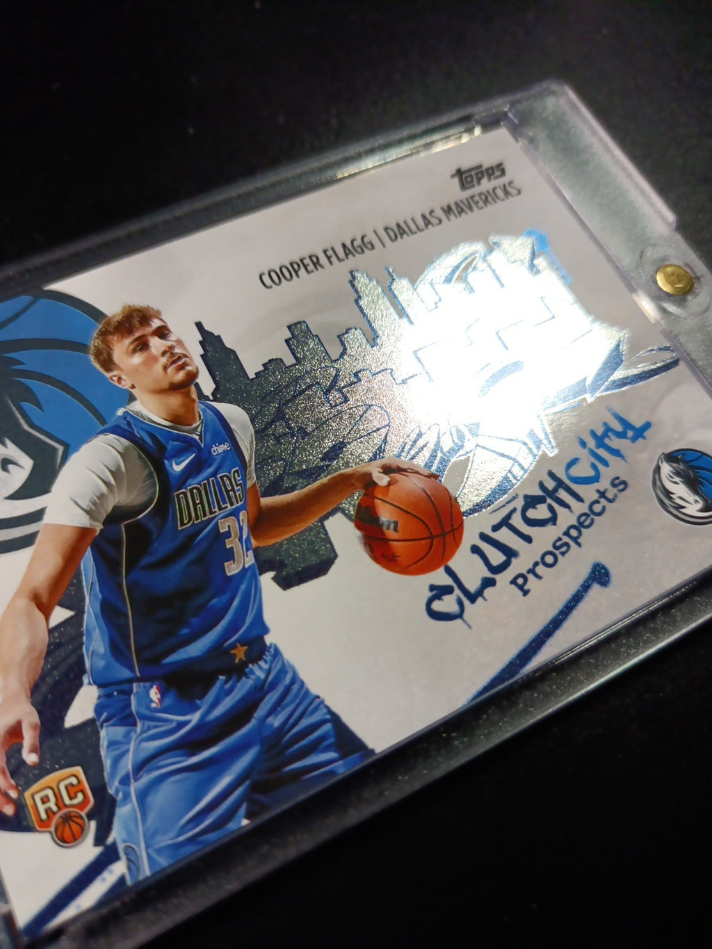 #1 Cooper Flagg Rookie Graffiti Clutch City Foil Card 2025-26 Topps Basketball