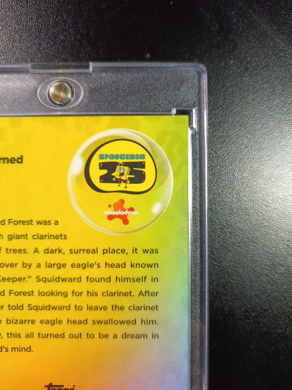 SpongeBob # 2/99 Blue Bubblefractor Wave The Horned Forest Card Topps Chrome /99