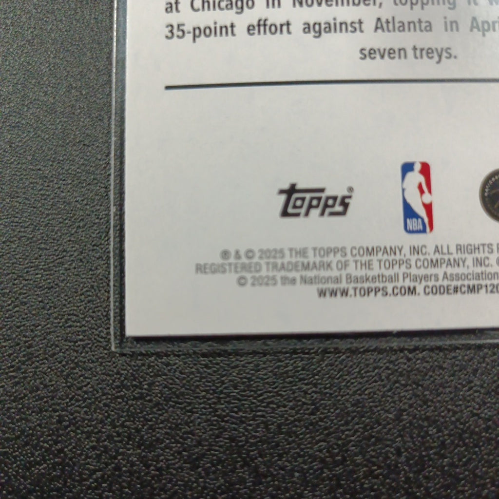 # /2025 Gold Topps Basketball 2025-26 Card Keyonte George 1849/2025 Case Hit